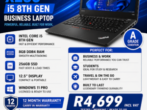 Lenovo Thinkpad X280 i5-8th Gen A Grade Laptop