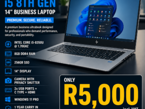 HP Elitebook 840 G5 i5-8th Gen 14” Laptop