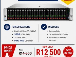 HP Proliant DL380 G9 24 Bay 14.4TB Storage