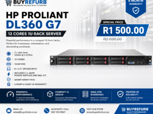 HP Proliant DL360 G7- 12 Cores 1U Rack Server